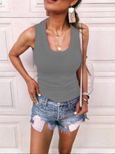 Load image into Gallery viewer, Casual Round-Neck Knit Sleeveless T-Shirt