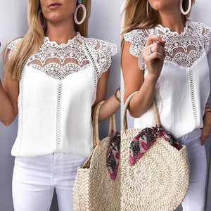 Elegant Lace Patchwork Camis