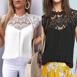 Elegant Lace Patchwork Camis