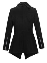 Load image into Gallery viewer, Stylish Zips Asymmetrical Hems Overcoats