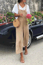 Load image into Gallery viewer, Linen Casual Fashion Strap Jumpsuit