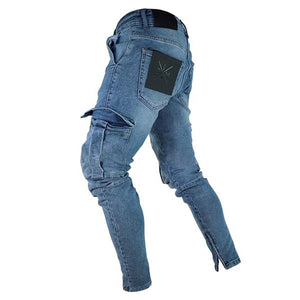 Casual Street Style Cool Hole Jeans Packets Pants