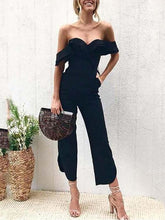 Load image into Gallery viewer, Black Sexy Stylish Off Shoulder Jumpsuit