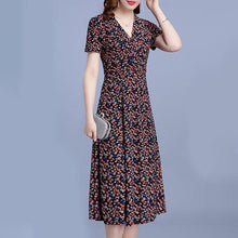 Load image into Gallery viewer, V Neck  Floral Printed Maxi Dress