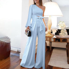 Load image into Gallery viewer, Fashion Pure Colour   Off-Shoulder Jumpsuit