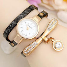 Load image into Gallery viewer, Fashion Pu Leather Ladies Quartz Casual Wristwatch Woman&#39;s Watch