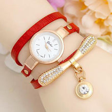 Load image into Gallery viewer, Fashion Pu Leather Ladies Quartz Casual Wristwatch Woman&#39;s Watch