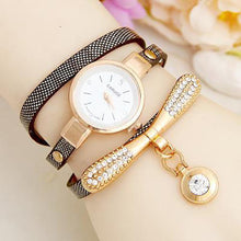 Load image into Gallery viewer, Fashion Pu Leather Ladies Quartz Casual Wristwatch Woman&#39;s Watch