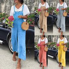 Load image into Gallery viewer, Linen Casual Fashion Strap Jumpsuit
