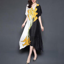 Load image into Gallery viewer, Round Neck  Printed Maxi Dress