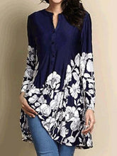 Load image into Gallery viewer, V Neck  Print Blouses