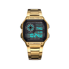 Load image into Gallery viewer, Square Business Waterproof Multifunction Sports Electronic Watch Men