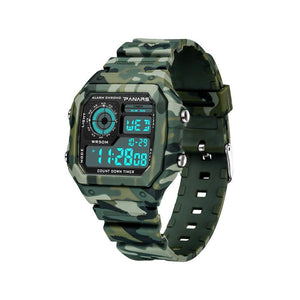 Square Business Waterproof Multifunction Sports Electronic Watch Men