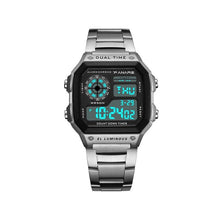 Load image into Gallery viewer, Square Business Waterproof Multifunction Sports Electronic Watch Men