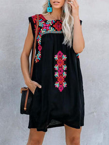 Summer New Embroidered Casual Dress