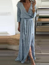 Load image into Gallery viewer, V-Neck  Plain Maxi Dresses