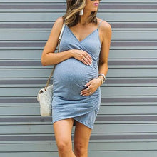 Load image into Gallery viewer, Maternity  Basic Comfy Grey  Dress