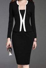 Load image into Gallery viewer, Shawl Collar  Single Breasted  Decorative Button  Colouring Bodycon Dress