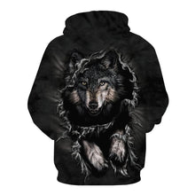 Load image into Gallery viewer, Wild Wolf Pattern Hoodie