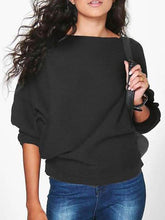 Load image into Gallery viewer, Women Loose Knitted Bat-Wing Sleeve Casual Jumper Type Sweater