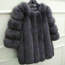 Load image into Gallery viewer, Fashion Faux Fur Long Sleeve Coats