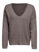 Load image into Gallery viewer, V Neck Long Sleeve Plain Knitting Sweaters