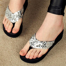 Load image into Gallery viewer, High Heeled  Peep Toe  Beach Casual Slippers