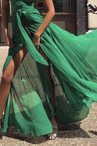 Sexy One Shoulder Sleeveless Maxi Dress