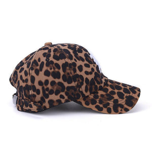 Fashion   Casual  Leopard print  Baseball cap topee casquette