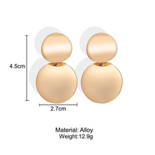 Load image into Gallery viewer, Fashion Exaggerated Big Brand Alloy Simple Earrings Female
