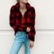 Load image into Gallery viewer, Fashion Plaid Long Sleeve Turtleneck Zip Sweatshirt