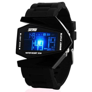 Fashion Mens Hot Aircraft Personality Creative Led Watch