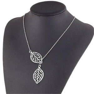 Fashion simple retro leaf necklace