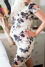 Load image into Gallery viewer, Maternity Floral Print Short Dress