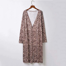 Load image into Gallery viewer, Collarless  Leopard Print Outerwear