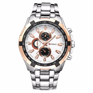 Fashion Casual Men's Stainless Steel Quartz Watch