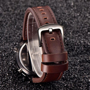 Men's Belt Quartz Digital LED Watch