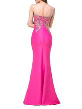 Load image into Gallery viewer, Formal See-Through Mermaid Evening Dress