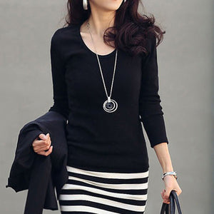 Round Neck  Striped Mini Bodycon Dress