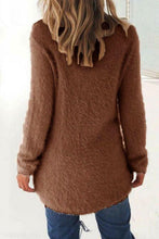 Load image into Gallery viewer, Round Neck  Asymmetric Hem  Plain Sweaters