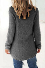 Load image into Gallery viewer, Round Neck  Asymmetric Hem  Plain Sweaters