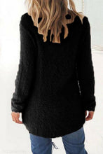 Load image into Gallery viewer, Round Neck  Asymmetric Hem  Plain Sweaters