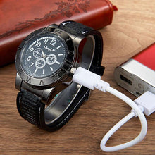 Load image into Gallery viewer, USB Lighter Men&#39;s Casual Quartz Wristwatches