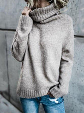 Load image into Gallery viewer, Turtle Neck  Plain Warm Sweaters