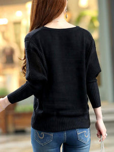 Round Neck  Plain Long Sleeve T-Shirts