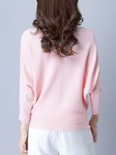 Load image into Gallery viewer, Plain  Batwing Sleeve Pullover