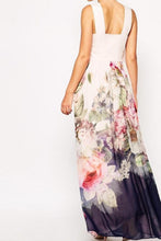 Load image into Gallery viewer, Crew Neck  Backless  Bohemian Maxi Dresses