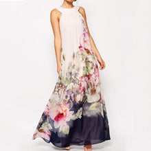 Load image into Gallery viewer, Crew Neck  Backless  Bohemian Maxi Dresses