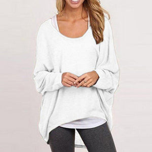 Casual Asymmetrical Long Sleeve Pullover