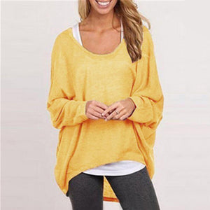 Casual Asymmetrical Long Sleeve Pullover